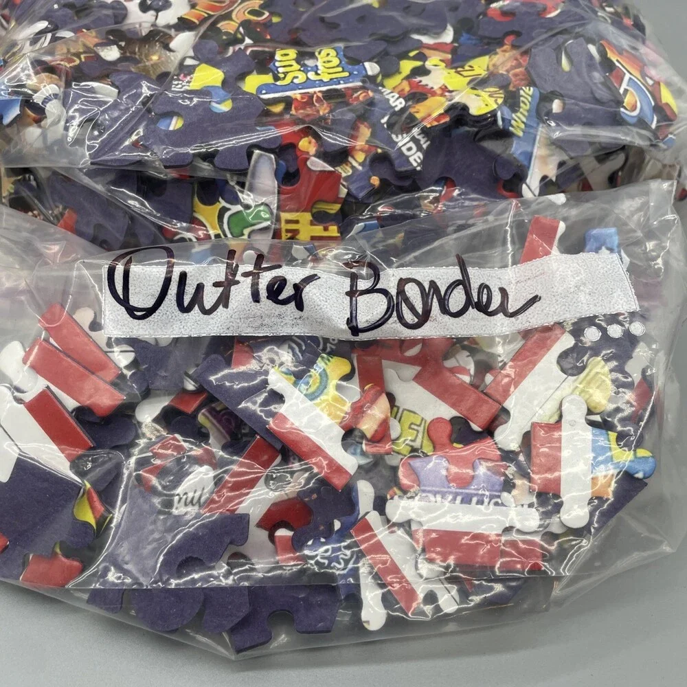 White Mountain Jigsaw 1000 Piece Puzzle G CEREAL BOXES #1261A COMPLETE